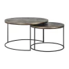 Salontafel set goud geborsteld - Richmond Interiors Tulum
