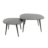 Salontafel set keramiek look - Giani Rock Melamine