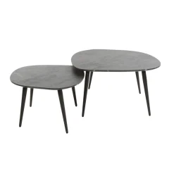 Salontafel set keramiek look - Giani Rock Melamine