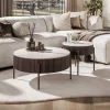 Salontafelset met keramieken blad - Giani Ceramo
