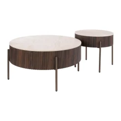 Salontafelset met keramieken blad - Giani Ceramo