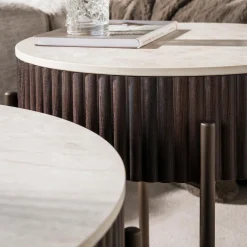 Salontafelset met keramieken blad - Giani Ceramo