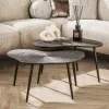 Salontafel set organische vorm brons - Giani Ray Metal