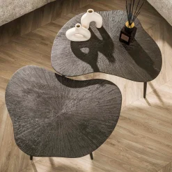 Salontafel set organische vorm brons - Giani Ray Metal