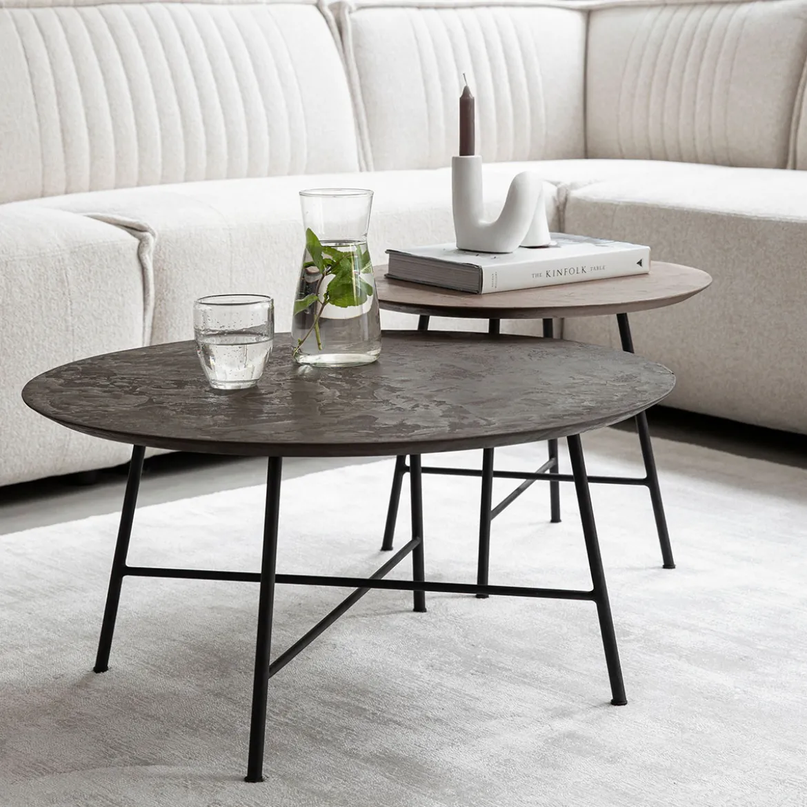 Salontafel set rond mortex - DTP Home Scala Delta