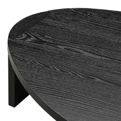 Salontafel set zwart hout organisch - Richmond Interiors Navarino
