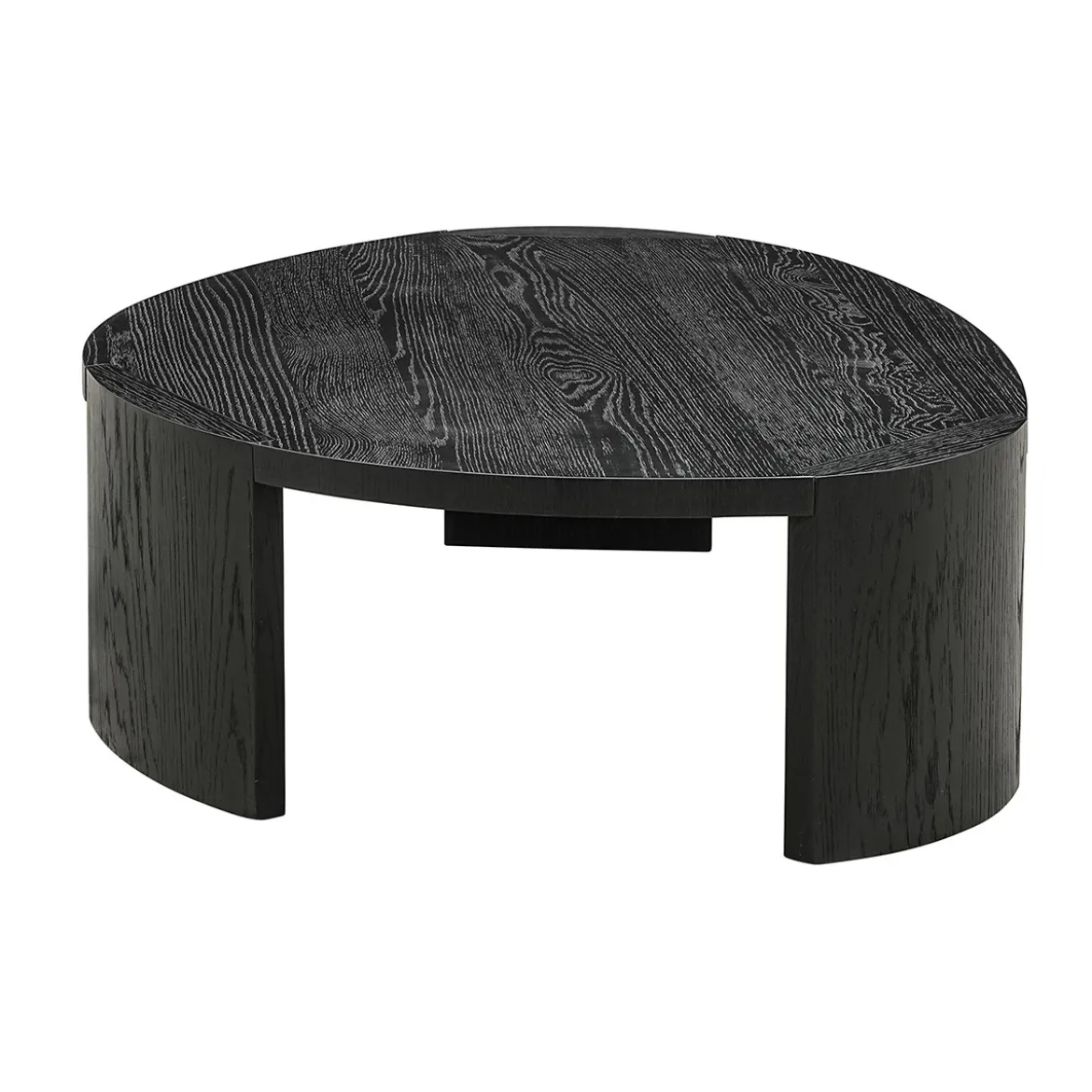 Salontafel set zwart hout organisch - Richmond Interiors Navarino