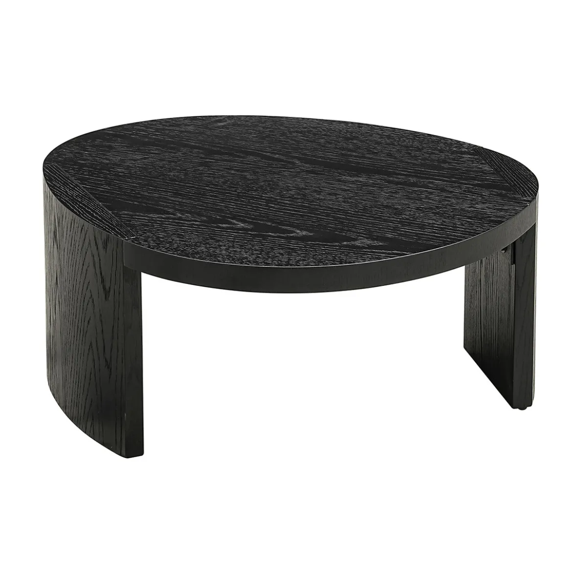 Salontafel set zwart hout organisch - Richmond Interiors Navarino