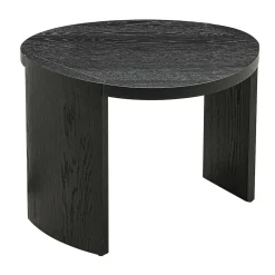 Salontafel set zwart hout organisch - Richmond Interiors Navarino