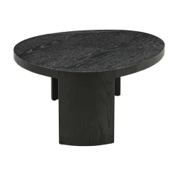 Salontafel set zwart hout organisch - Richmond Interiors Navarino