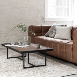Salontafel visgraat teakhout - DTP Home Criss Cross