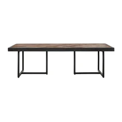 Salontafel visgraat teakhout - DTP Home Criss Cross