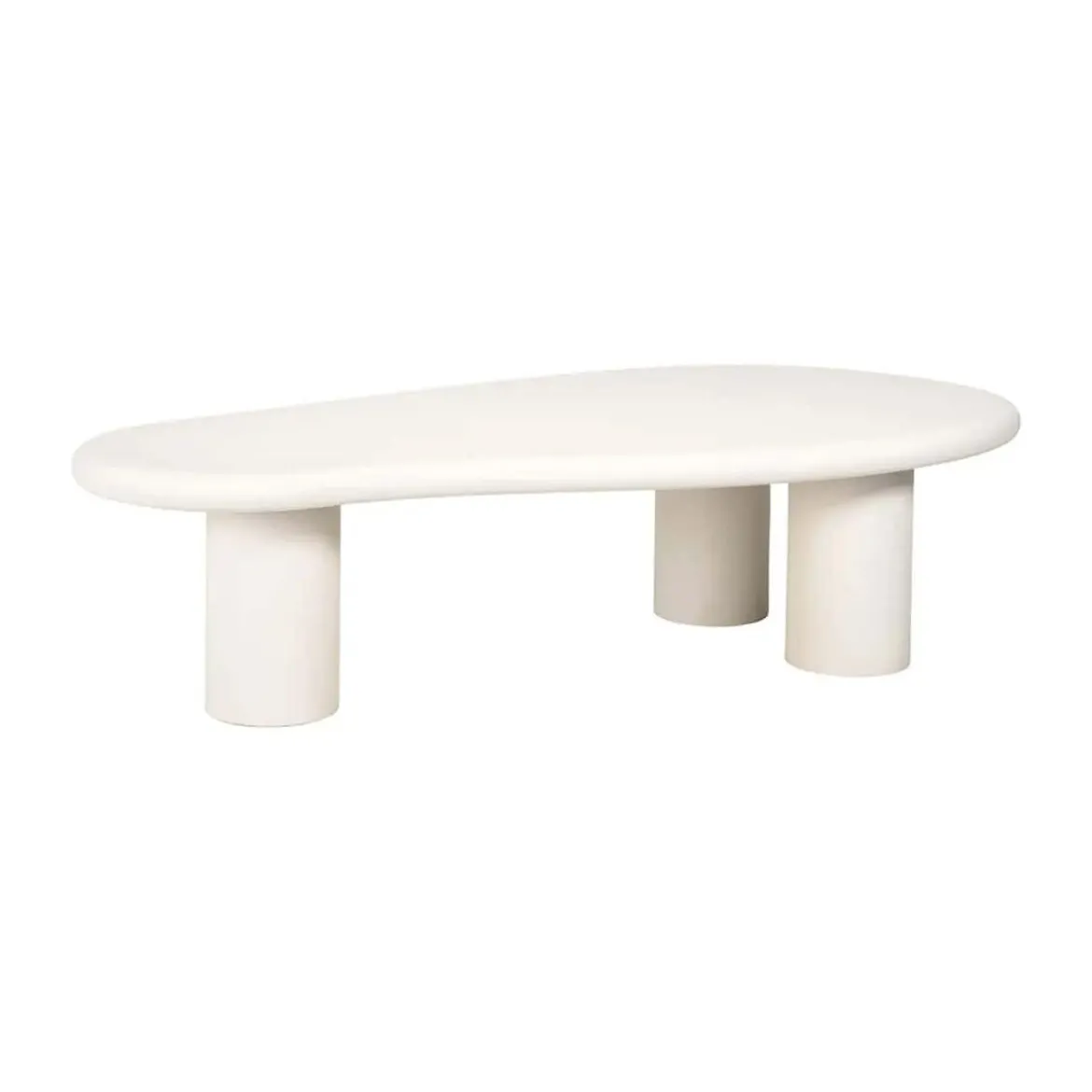 Salontafel wit organische vorm - Richmond Interiors Bloomstone