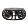 Salontafel zwart rotan rond - Must Living Positano
