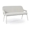 Scandinavische eetkamerbank met armleuning bruin - By-Boo Bench Fika