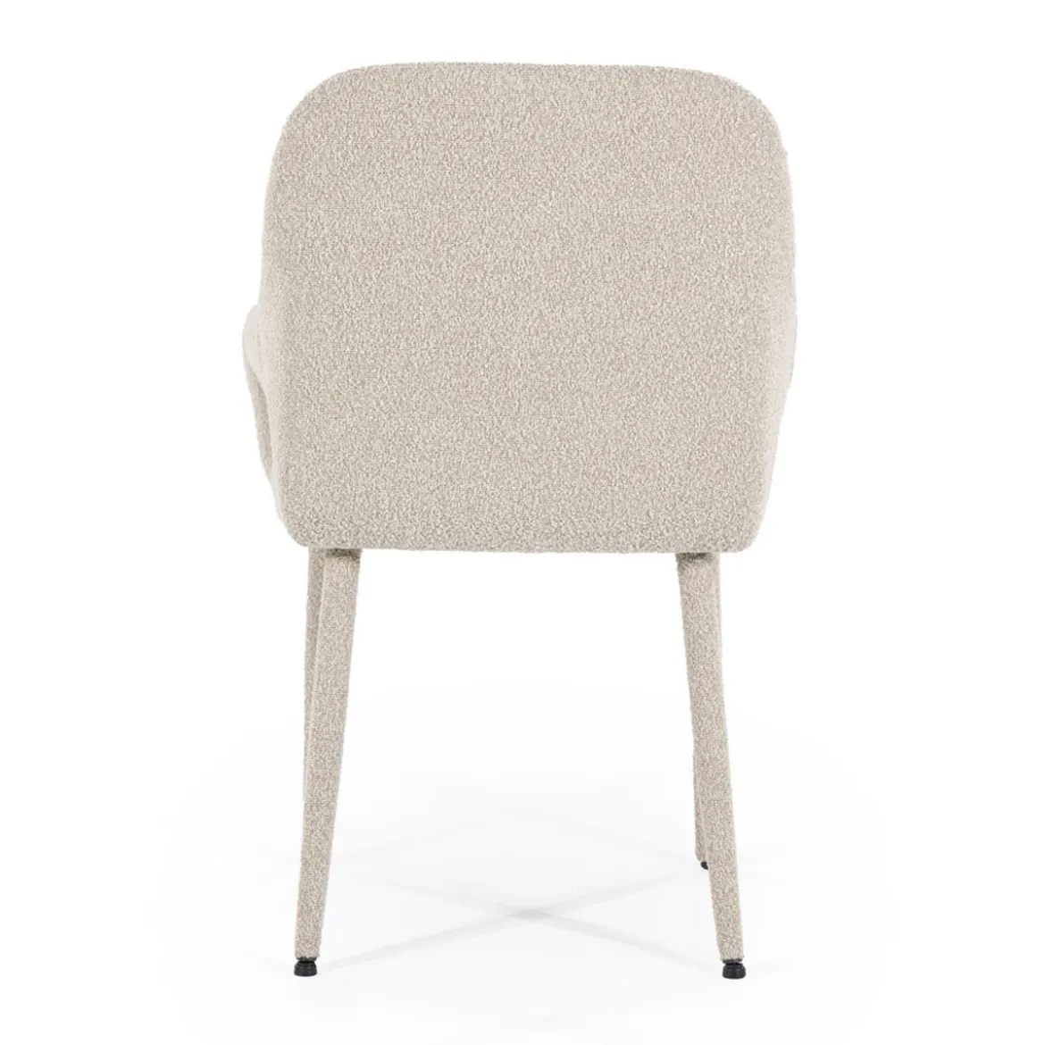 Scandinavische eetkamerstoel met armleuning taupe - By-Boo Fika