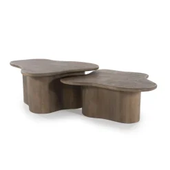 Scandinavische salontafel set mangohout - By-Boo Fall