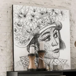 Schilderij Bali - Must Living Balinese Girl Kadek