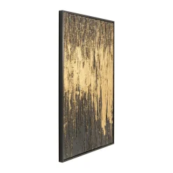 Schilderij goud zwart - Kare Design Abstract Black