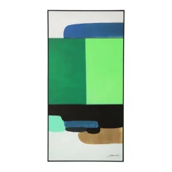 Schilderij groene tinten - Kare Design Abstract Shapes Green