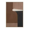 Schilderij japandi - Kare Design Classic Shape Brownie