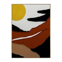 Schilderij met stof - Kare Design Artistic Sunrise