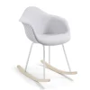 Schommelstoel quilted lichtgrijs - Kave Home Kevya