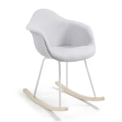 Schommelstoel quilted lichtgrijs - Kave Home Kevya
