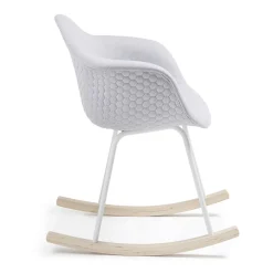 Schommelstoel quilted lichtgrijs - Kave Home Kevya