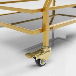 Serveer trolley goud met zwart - Kare Design Pyramids
