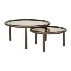 Set van 2 ronde salontafels - Eleonora Circo