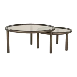 Set van 2 ronde salontafels - Eleonora Circo
