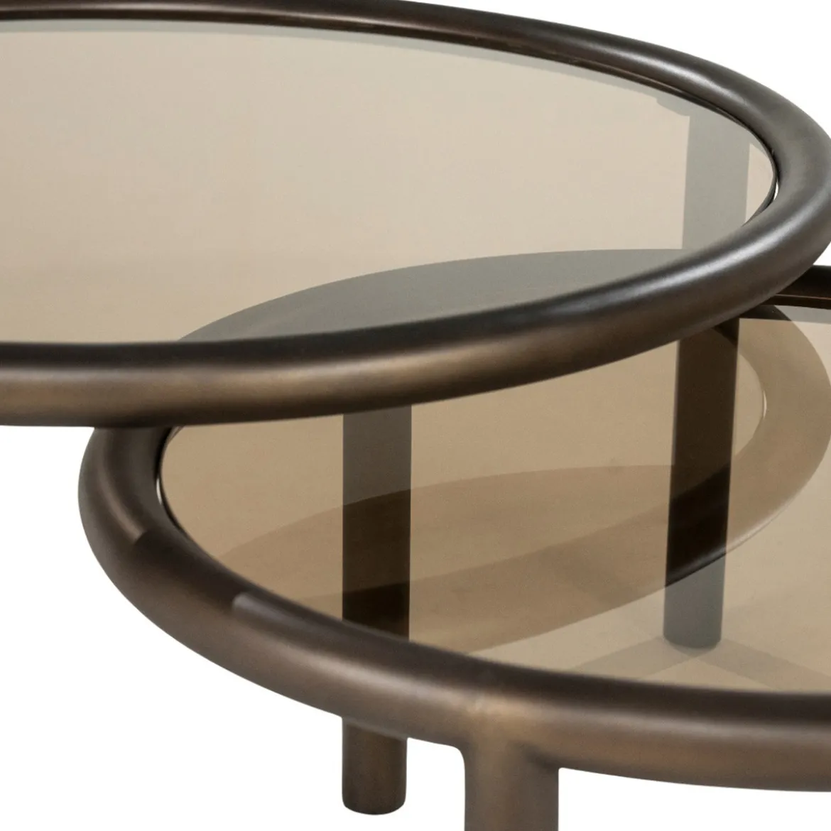 Set van 2 ronde salontafels - Eleonora Circo