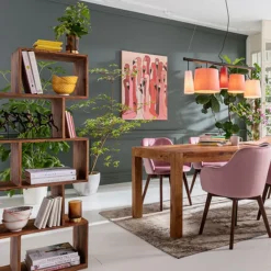 Sheeshamhout wandkast Zig Zag - Kare Design Authentico Zick Zack