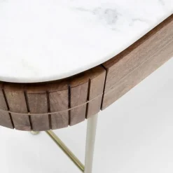 Sidetable mangohout en marmer - Kare Design Grace
