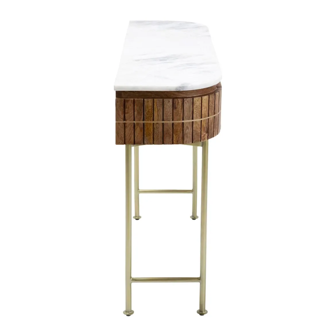 Sidetable mangohout en marmer - Kare Design Grace