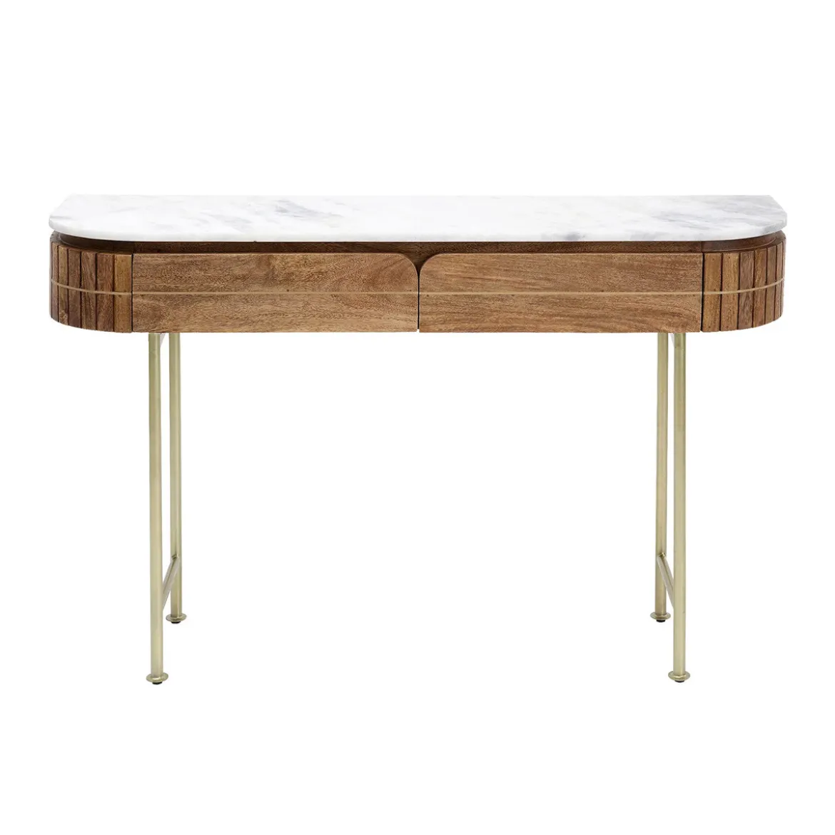Sidetable mangohout en marmer - Kare Design Grace