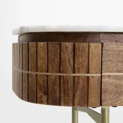 Sidetable mangohout en marmer - Kare Design Grace