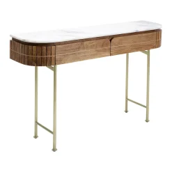 Sidetable mangohout en marmer - Kare Design Grace