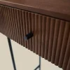 Sidetable ribbel hout 120 cm - Bodio Mirah