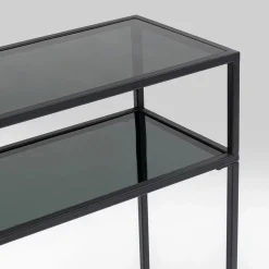 Sidetable van staal met glas - Kare Design Loft