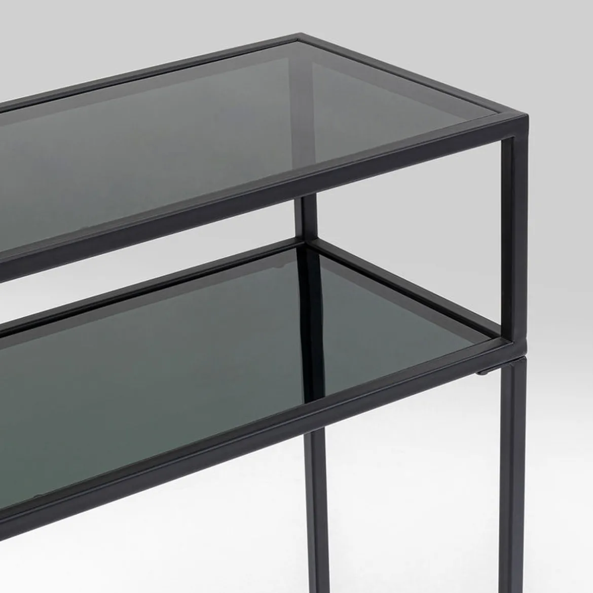 Sidetable van staal met glas - Kare Design Loft
