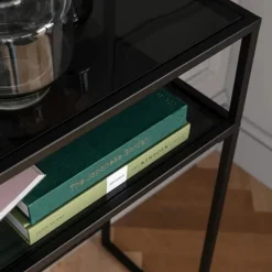 Sidetable van staal met glas - Kare Design Loft