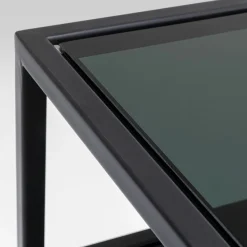 Sidetable van staal met glas - Kare Design Loft