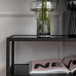 Sidetable van staal met glas - Kare Design Loft