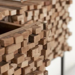 Sidetable van stukjes teak - Must Living Sticks
