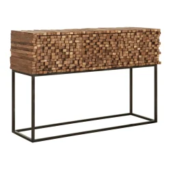 Sidetable van stukjes teak - Must Living Sticks