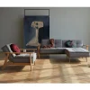 Slaapbank met eiken armleuningen - Innovation Living Dublexo Frej Natural