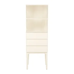 Smalle design wandkast beige - Zuiver June
