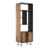 Smalle hoge vakkenkast teak - DTP Home Evo